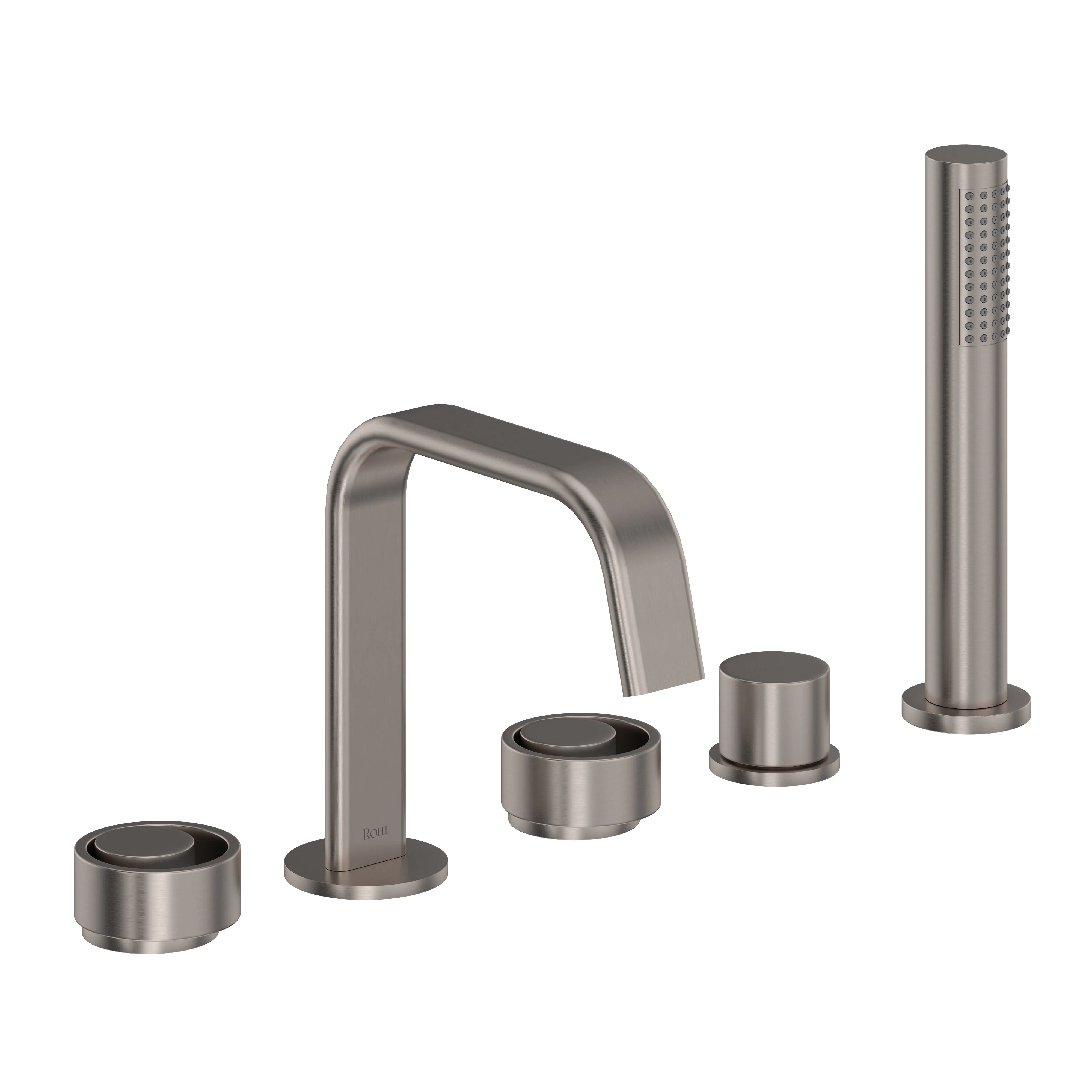 ROHL EC05D5 Eclissi 5-Hole Deck Mount Tub Filler With U-Spout - Image 16