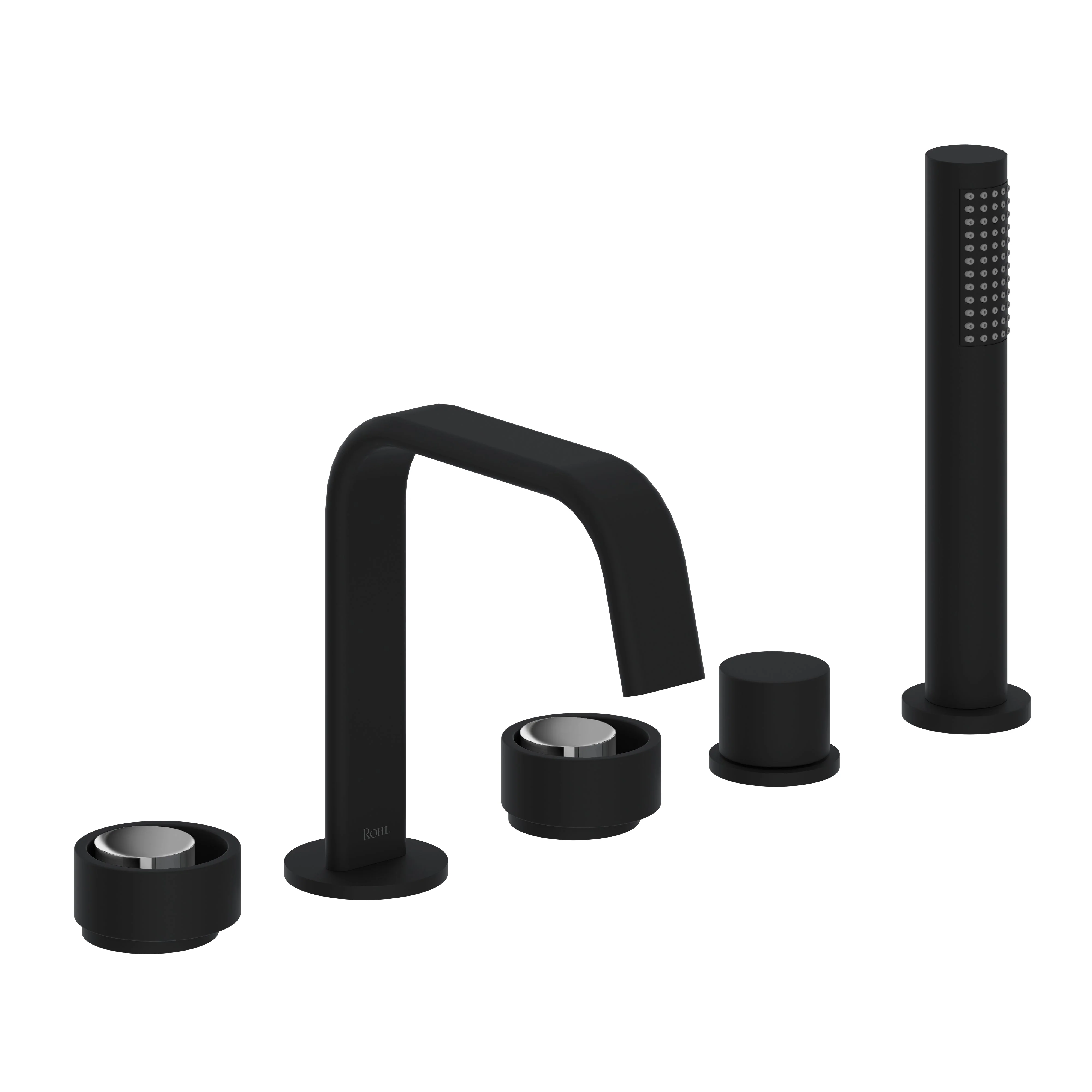 ROHL EC05D5 Eclissi 5-Hole Deck Mount Tub Filler With U-Spout - Image 3