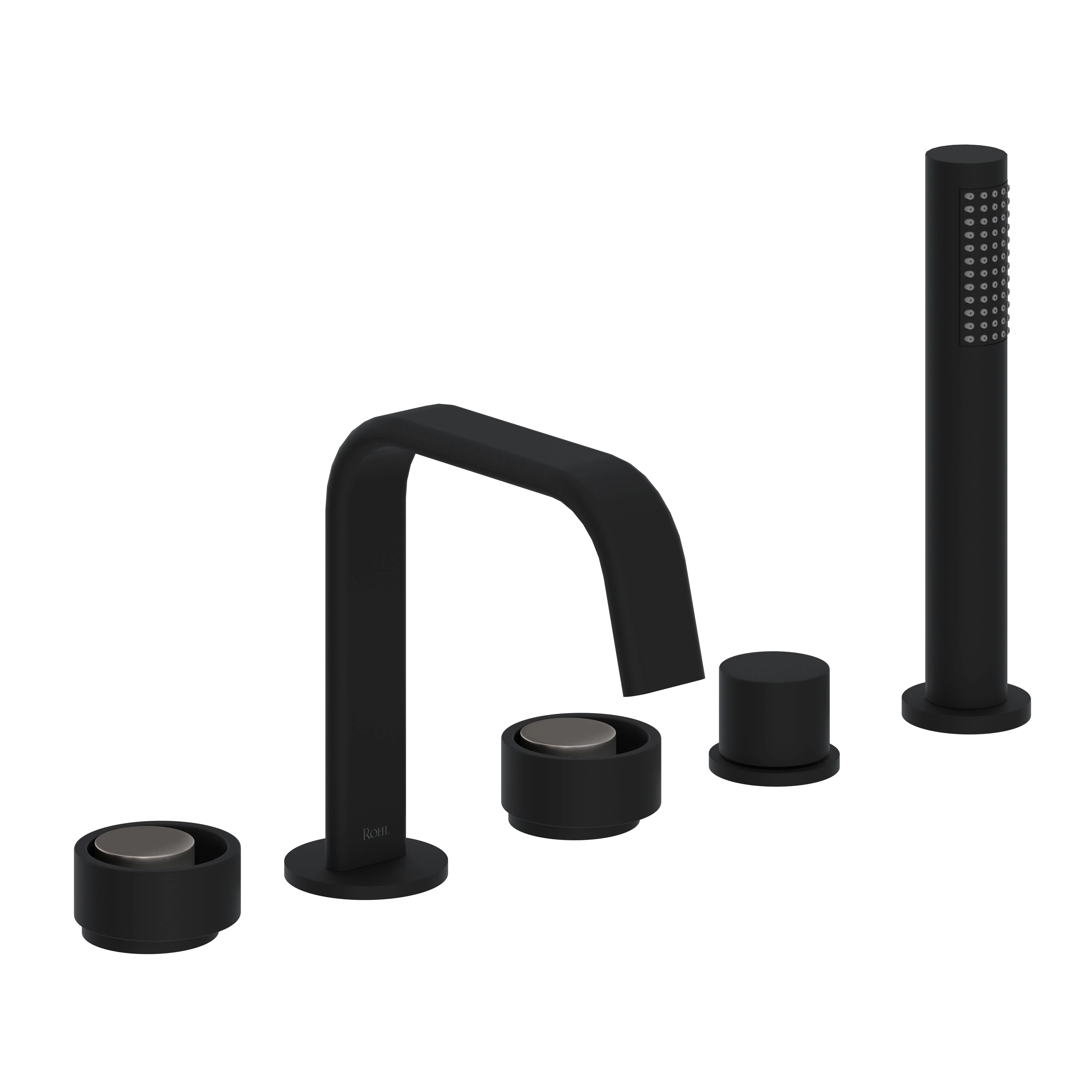 ROHL EC05D5 Eclissi 5-Hole Deck Mount Tub Filler With U-Spout - Image 5