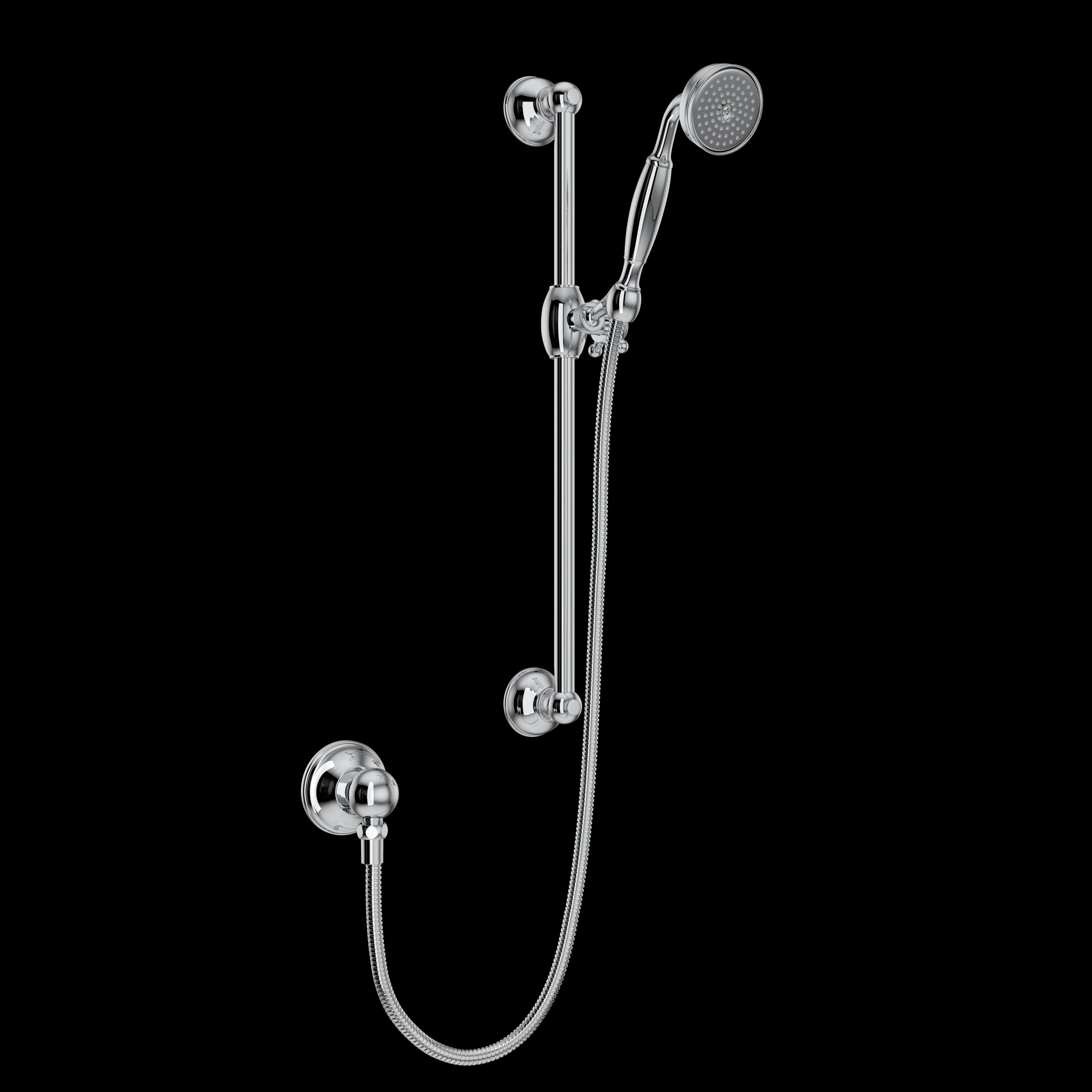 ROHL 1301E Handshower Set With 22" Slide Bar and Single Function Handshower