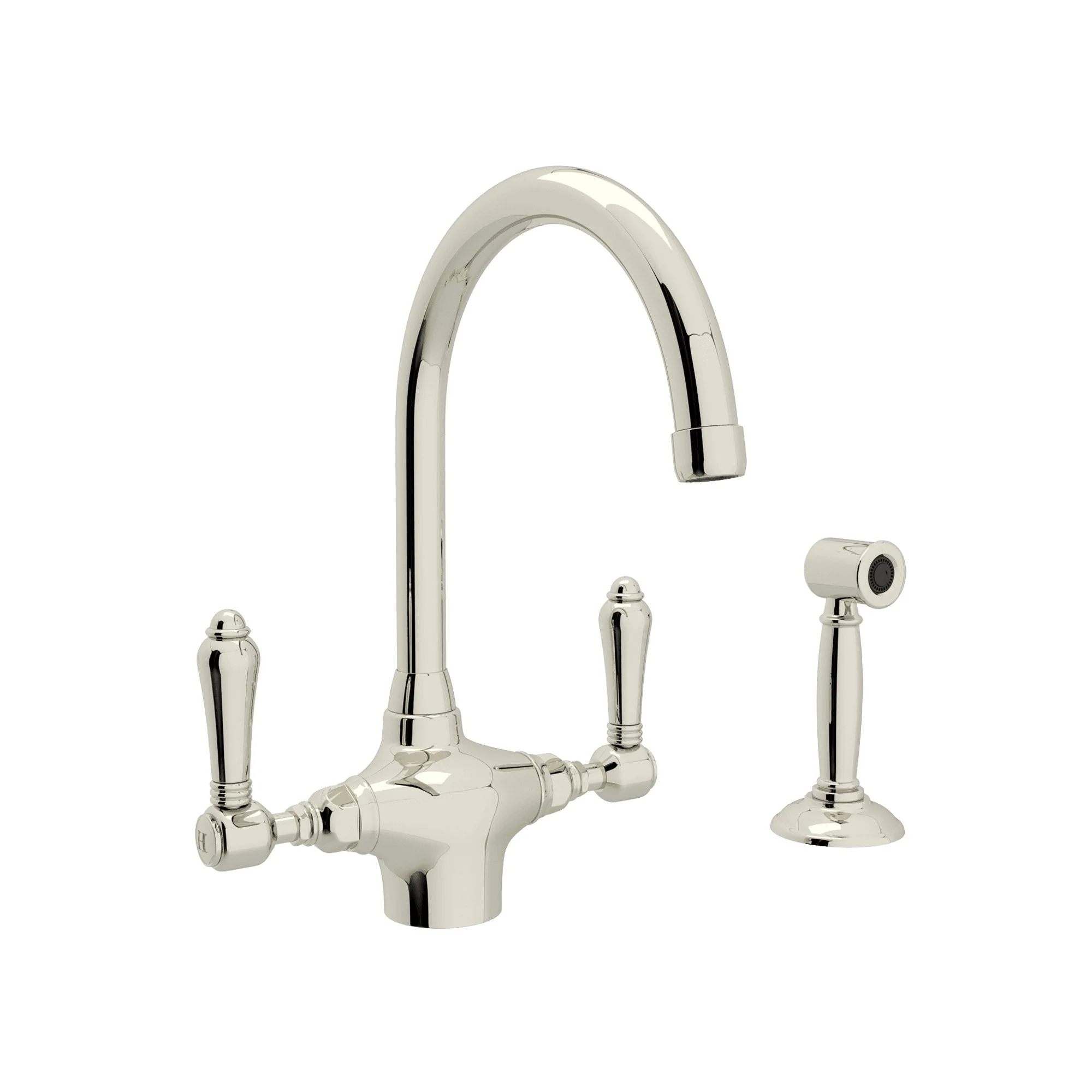 ROHL A1676WS San Julio® Two Handle Kitchen Faucet With Side Spray - Image 3