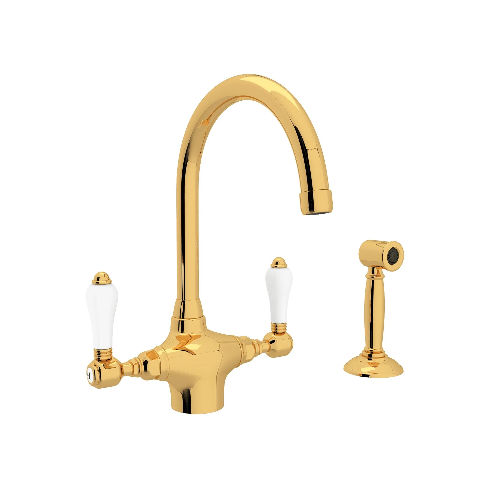 ROHL A1676WS San Julio® Two Handle Kitchen Faucet With Side Spray - Image 7