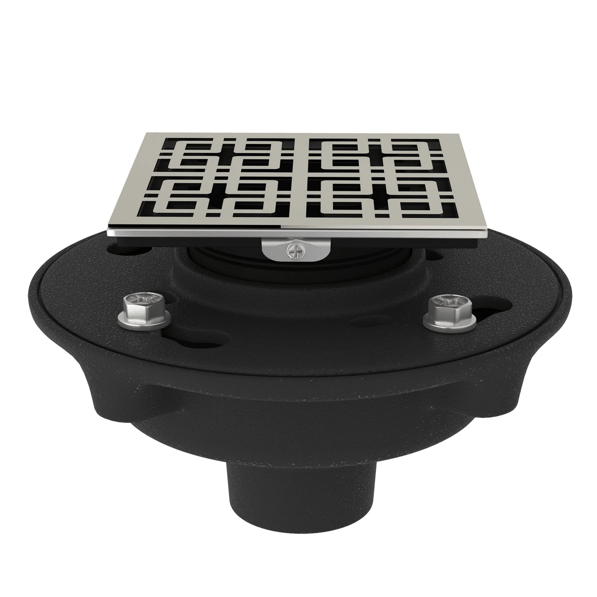 ROHL SDCI2-3142 Cast Iron 2" No Hub Drain Kit With 3142 Weave Decorative Cover - Image 2