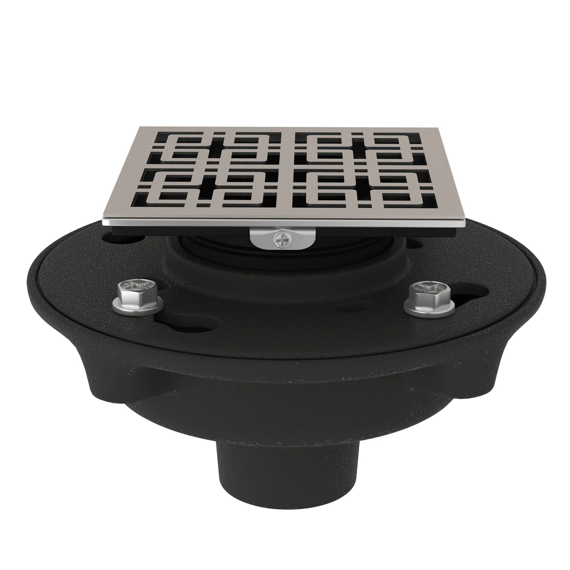 ROHL SDCI2-3142 Cast Iron 2" No Hub Drain Kit With 3142 Weave Decorative Cover - Image 3
