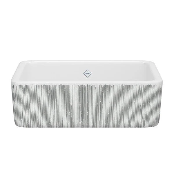 Shaws RC3018 30" Lancaster Single Bowl Farmhouse Apron Front Fireclay Kitchen Sink - Image 2