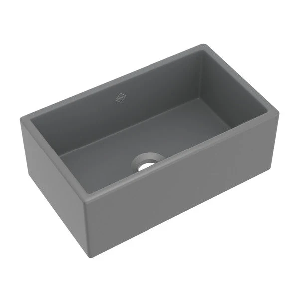 Shaws RC3021 30" Waterside Single Bowl Bowed Farmhouse Apron Front Fireclay Kitchen Sink - Image 3